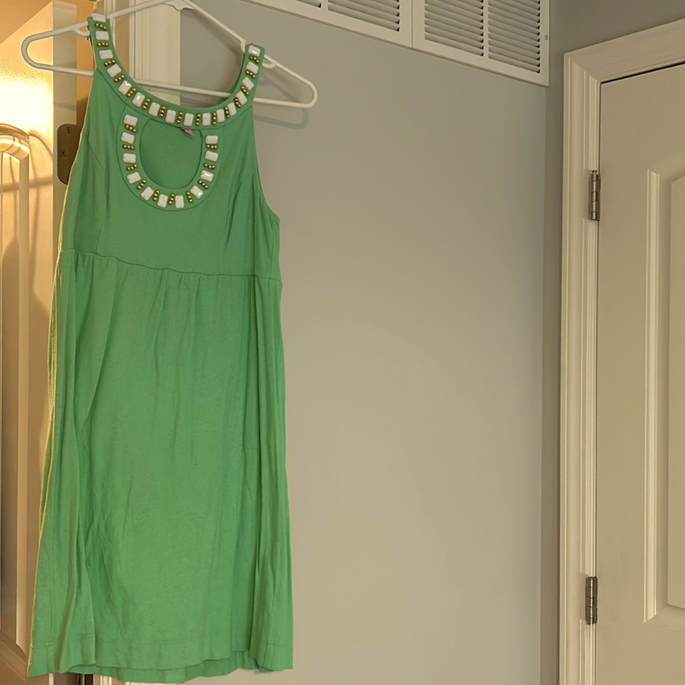 Mint Lilly Pulitzer Halter Mini Dress